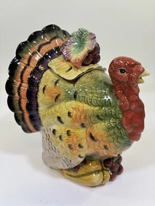 Tetera Fitz & Floyd Classics Harvest Heritage Turquía Acción de Gracias Años 90 De Colección - Imagen 1 de 17