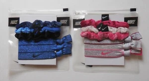 Nike Elastic Ponytail Holder Velvet Assorted 6Pk With Pouch Set of 2 Lots #7 - Picture 1 of 3