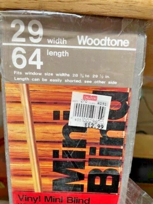 Mini persianas para ventana vinilo grabado madera tono madera FC-7-TOP Foto 1 de 3