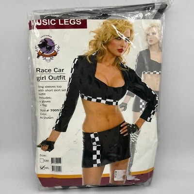 New Music Legs Race Car Girl Outfit Costume - Size M/L - Image 1 of 4
