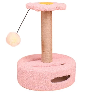 Cat Climbing Frame Litter Wear-resistant Scratcher Scratching Post with Balls - Picture 1 of 12