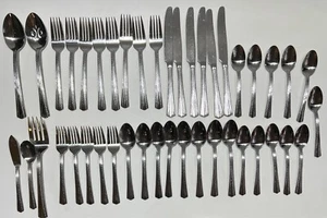 Lot of 43 Oneida FANFARE Flatware (Forks, Knives, Spoons, Serving) *USED* - Picture 1 of 3