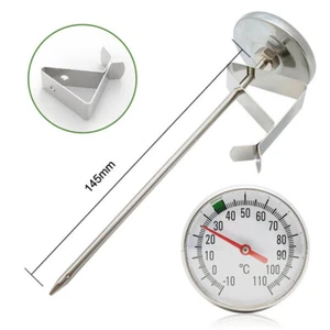 Kochthermometer Flüssigkeitsthermometer Milchthermometer -10°C-110 °C Neu - Picture 1 of 15