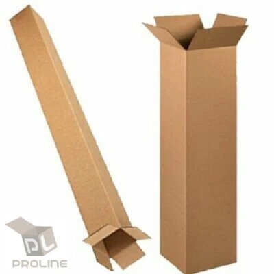 6x6x38 Cardboard Packing Mailing Moving Shipping Corrugated Boxes Cartons - Image 1 of 3