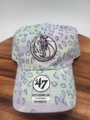 Dallas Mavericks 47 Hat Adjustable Womens Animal Print  Pastel Cap - Image 1 of 4