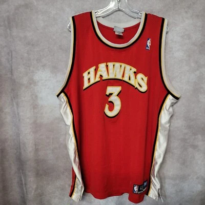 VTG Reebok Authentic Atlanta Hawks Shareef Abdur Rahim 3 Jersey Mens 48 XL Sewn - Image 1 of 4