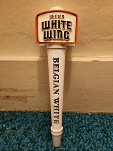 11" Shiner White Wing Belgian While Beer Tap Handle - Picture 1 of 6