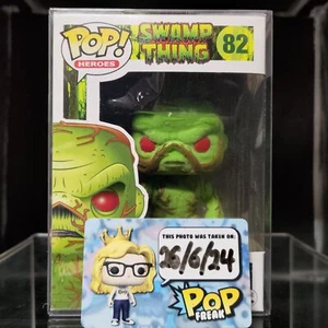 FUNKO POP! RARE Heroes #82 Swamp Thing Flocked Exclusive Stickerless [VAULTED] - Picture 1 of 7