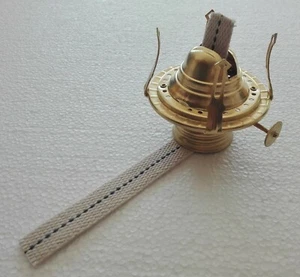 Replacement New #1 Gold Wicked Brass Oil Kerosene Lamp Burner - Picture 1 of 10