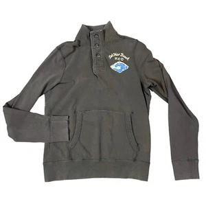 Hollister Shirt Men's Size XL Del Mar Beach Brown Pull-0ver Long Sleeve Beach - Picture 1 of 11