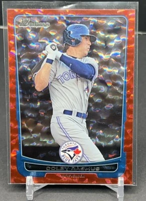 2012 Bowman Red Ice /25 Colby Rasmus #23 Blue Jays - Image 1 of 2