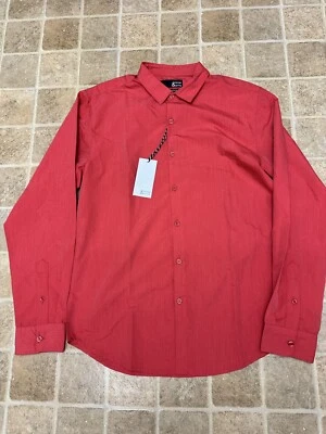 Camisa grande Mercer & Spring roja abotonada para hombre nueva con etiquetas Foto 1 de 4