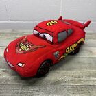 Disney Store Pixar Cars 2 Lightning Mcqueen Racecar Plush 13"