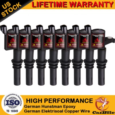 8PACKS IGNITION COIL FOR FORD F-150 F250 5.4L V8 TRITON 2004 2005 2006 2007 2008 - Image 1 of 4