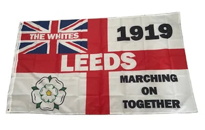 Leeds United Utd LUFC Flag 5ft by 3ft - Shirt Scarf Badge Poster Stickers - Picture 1 of 1