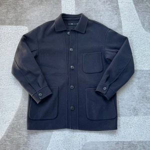 Uniqlo +J Wool Oversized Hemdjacke Schwarz Herren XS Collab Weiche Wollmischung - Bild 1 von 9