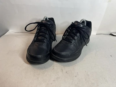 New Balance 女式 577 三黑色皮革步行鞋 9 码 WW588BK — 第 1/4 张图片