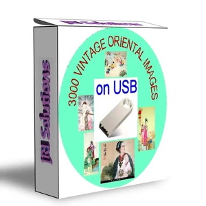 3000 VINTAGE ORIENTAL iMAGES COLLECTION ON USB, CHINA & JAPANESE ART - Picture 1 of 1