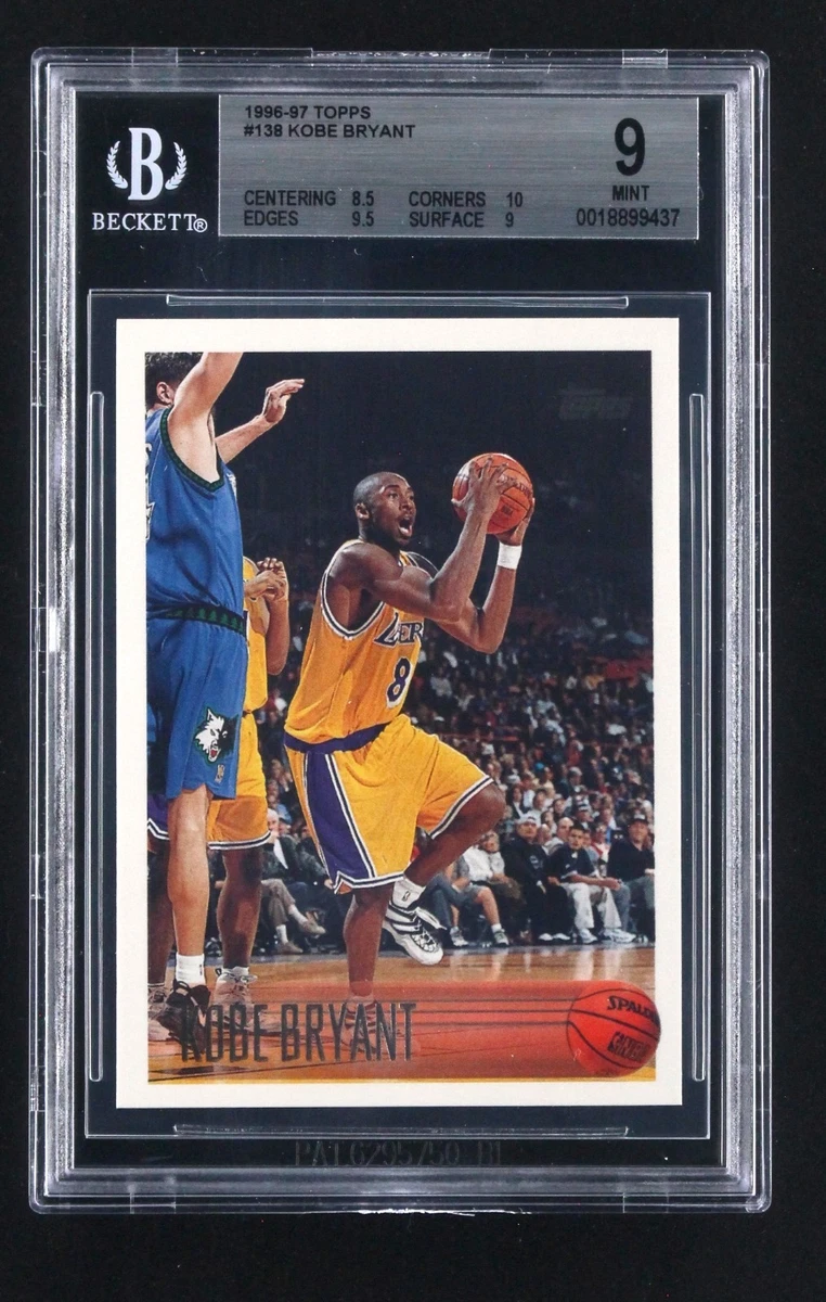 Topps Kobe Bryant Basketball 1996-97 Season Sports Trading Cards