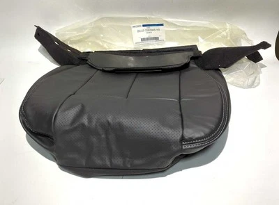 Nueva cubierta de asiento inferior delantera de cuero original Ford R 2011-2016 Super Duty negra OEM Foto 1 de 4