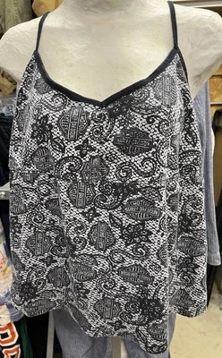 Camiseta sin mangas Harley Davidson Harley estilo cachemir estampado escudo AOP para mujer talla XL Foto 1 de 4