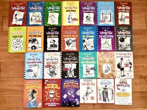 25 Diary of a Wimpy Kid #1-19, 1 Greg Heffley+ 3 Rowley Jefferson+ 2 DVDs - Picture 1 of 1