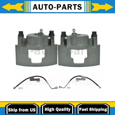 Juego de 4 pinzas de freno con mangueras para 2000 GMC C3500 1990 GMC C3500 Foto 1 de 4