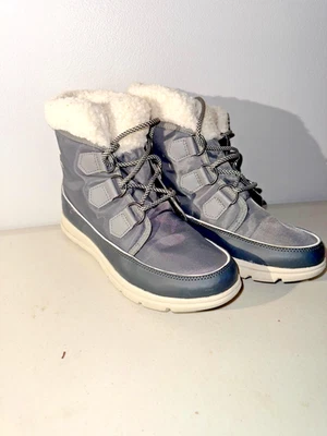 Sorel Explorer Carnival NL3040-052 Women 10 Boot Gray Black Waterproof Snow Boot - Image 1 of 4