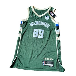 Nike Mens Green Milwaukee Bucks Icon Jae Crowder #99 Swingman NBA Jersey NWT 40 - Picture 1 of 10