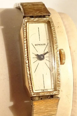 Wittnauer 手表 17J 复古女士 3W2 镀金 — 第 1/4 张图片