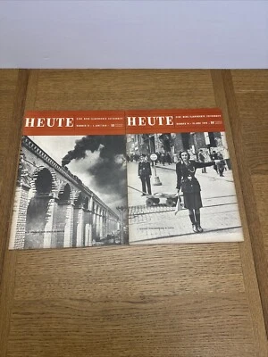 HEUTE MAGAZINE German Magazine Published In Munich June 1946 Numbers 13 & 14 - Image 1 of 4
