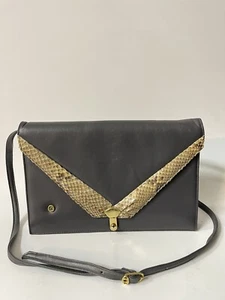 Vintage 1980 Original FRANZI Shoulder Bag Genuine Snake Leather Made in Portugal - Picture 1 of 4