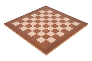 Teak Standard Traditional Chess Board - 1.875" - Picture 1 of 1