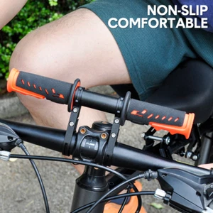 Kids Bike Mounted Front Seat Detachable With Handlebar Foot Pedal BicycleSeat - Picture 1 of 11