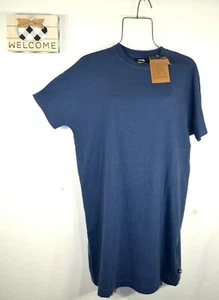 The North Face Women's T-Shirt Dress Size Small Blue Woodside Cotton Dress NWT - Picture 1 of 8
