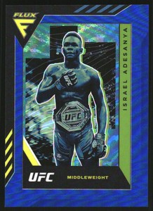 2022 Panini Chronicles UFC Blue #327 Israel Adesanya Flux /99