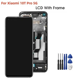 For Xiaomi 10T Pro 5G LCD Display Touch Screen Digitizer Replacement with Frame - Picture 1 of 9