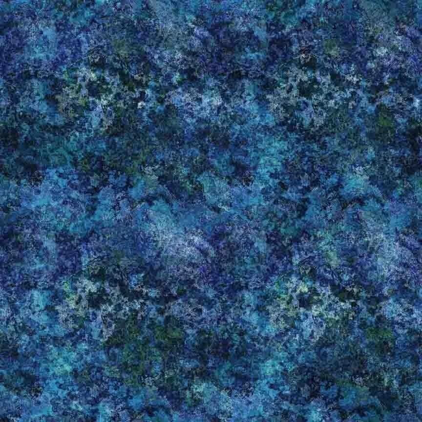 QT Fabrics On The Road Again 30743 B Ocean Granite Texture   Cotton - Image 1 of 1