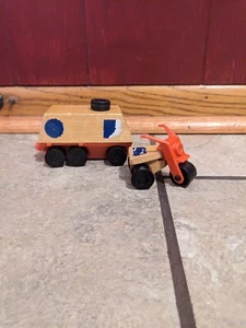 Vintage Mattel Camp Putt Putt Tricycle and Wind Up and Go Truck Wooden - Works - Picture 1 of 9