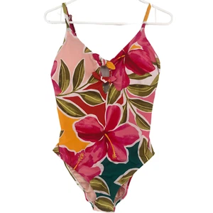 Beach Betty by Miracle Brands Women One Piece Swimsuit Keyhole Floral Size S-XL - Picture 1 of 12