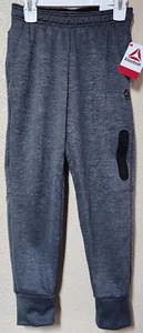 Reebok Boys' Dark Grey Power Up Jogger Ebony Heather Size S (6-7) BRAND NEW - Picture 1 of 6