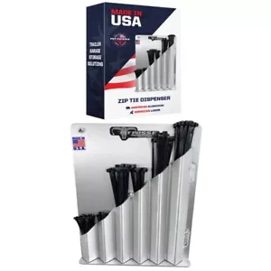 Pit Posse Zip Tie Aluminum Dispenser Rack Holder Hanger for Trailer- Made in USA - Picture 1 of 7