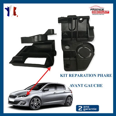 Kit de Réparation Phare Avant Gauche prévu pour Peugeot 308 II - 9807658080 - Photo 1/4