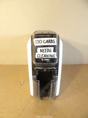 Zebra ZC100 Card Printer ZC11-0000000EM00 - 390 CARDS - NEEDS CLEANING ERROR - Bild 1 von 4