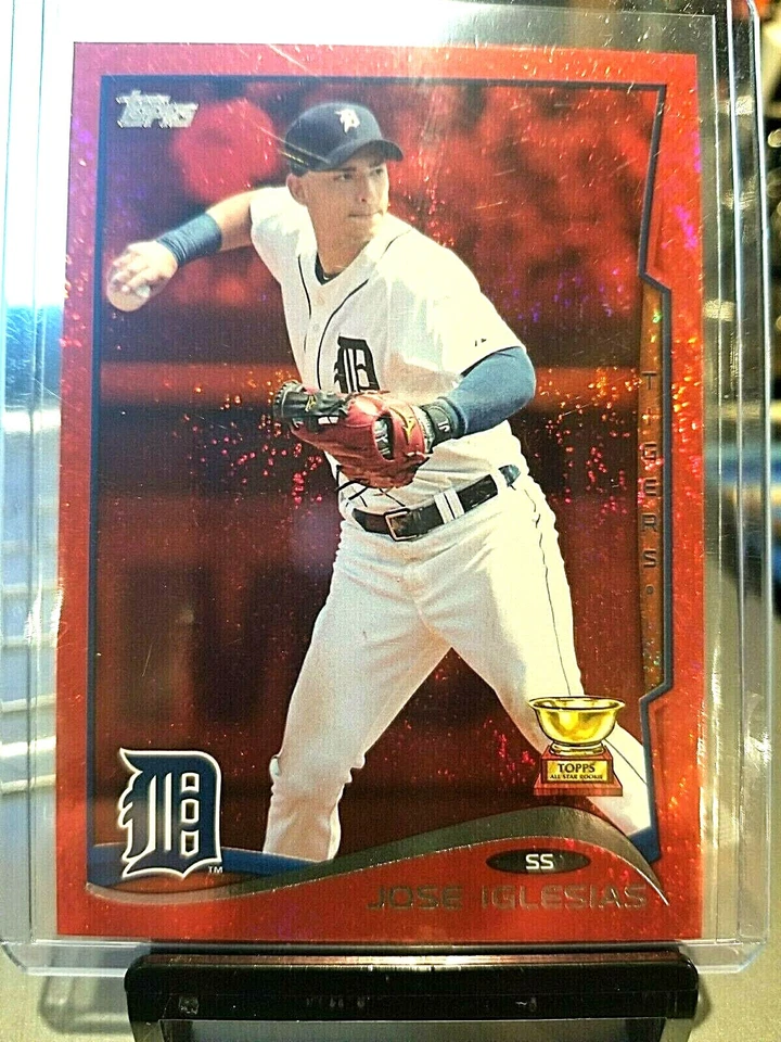 2015 JOSE IGLESIAS TOPPS RED HOT FOIL #653 MINT. ( ANGELS.) RARE. - Image 1 of 4