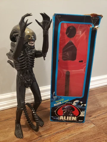 Vintage 18" Alien BIG CHAP Xenomorph figure w/Box - 1979 - Kenner  - RARE++ Cover