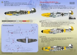 Print Scale PS-72254 1/72 Messerschmitt Bf109F Aces - Foto 1 di 4