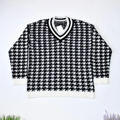 ¡Nuevo! Suéter LOVE TOKEN Clásico Tejido Pata de Gallo Talla L Foto 1 de 4