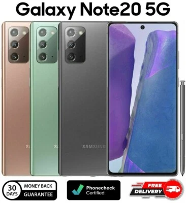 Samsung Galaxy Note 20 N981B/DS 5G 6.7" 8GB/256GB Dual Sim 64MP Phone OPEN BOX - Image 1 of 4