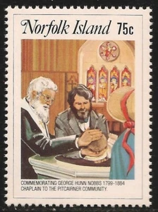 Norfolk Island #354 (A82) VF MNH - 1984 75c Rev. George Hunn Nobbs, As Chaplain - Picture 1 of 1